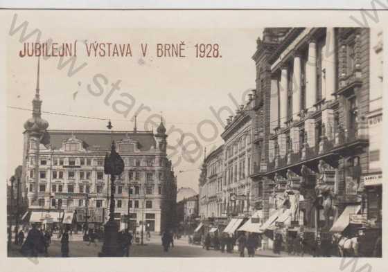  - Brno (Brünn), partie Velké náměstí, jubilejní výstava 1928