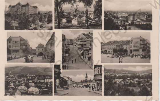  - Valašské Meziříčí, celkový pohled na město, zámek, náměstí, spořitelna, více záběrů