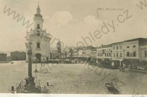  - Hranice (Mähr. Weisskirchen), náměstí, kostel