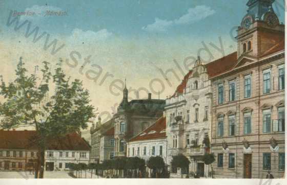  - Benešov- náměstí, kolorovaná
