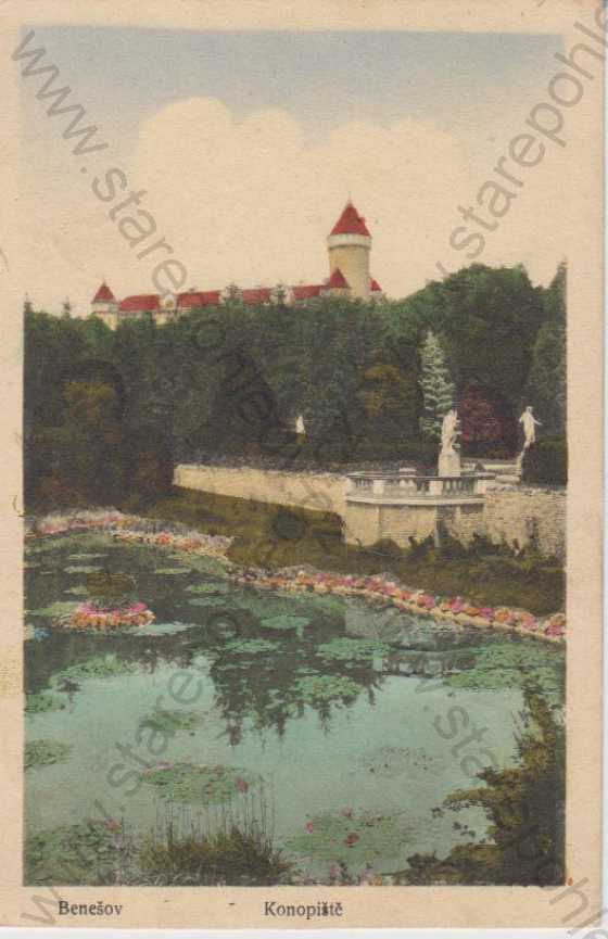  - Konopiště (Benešov)- zámek, kolorovaná