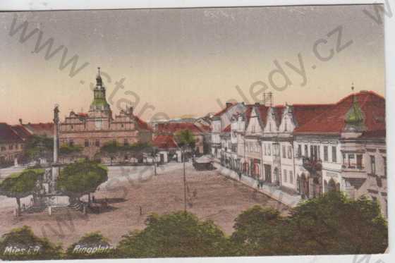 - Stříbro (Mies), náměstí, kolorovaná