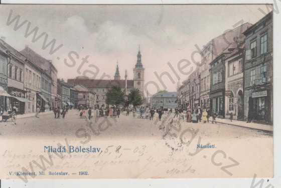  - Mladá Boleslav, náměstí, kolorovaná, DA