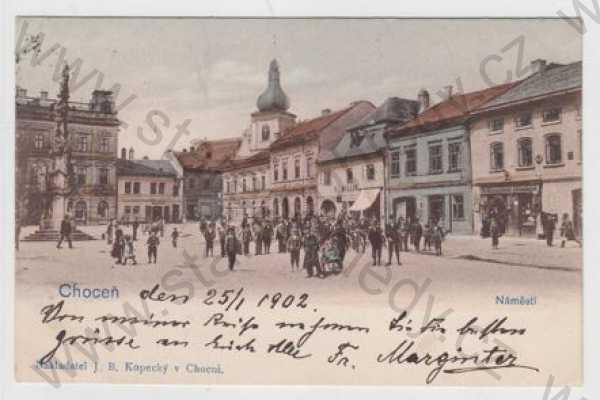  - Choceň (Ústí nad Orlicí), náměstí, kolorovaná, DA