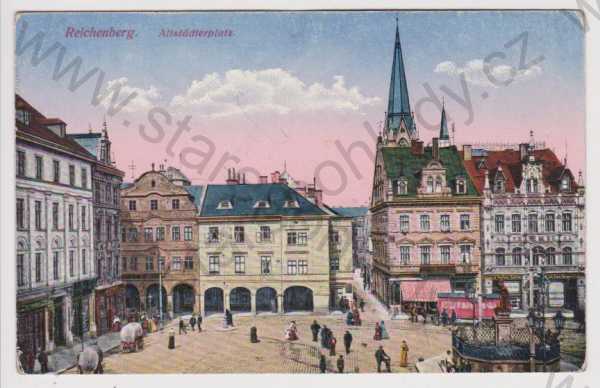  - Liberec (Reichenberg) - náměstí, kolorovaná