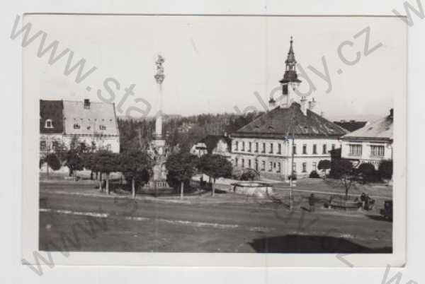  - Žamberk (Ústí nad Orlicí), náměstí, sloup, radnice