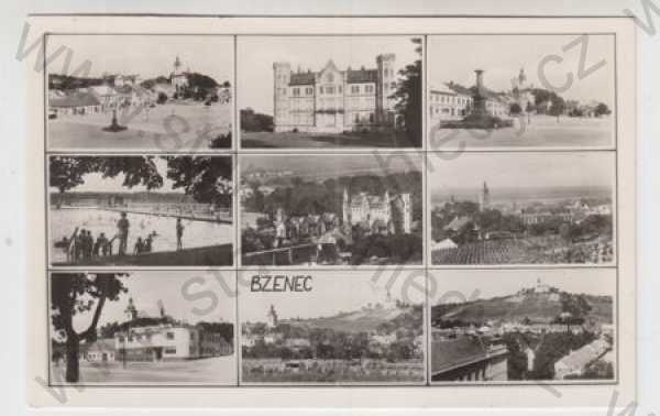  - Bzenec (Hodonín), více záběrů, zámek, náměstí, celkový pohled, Grafo Čuda Holice