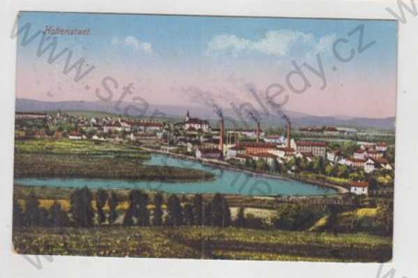  - Zábřeh (Hohenstadt) - Šumperk, celkový pohled, kolorovaná