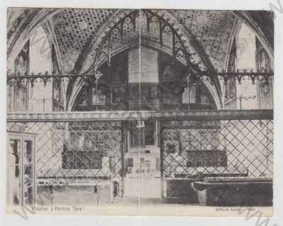  - Karlův Týn (Beroun), Karlštejn, Křížová kaple, rozkládací karta, DA