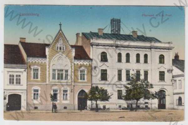  - Břeclav (Lundenburg), pošta, kolorovaná