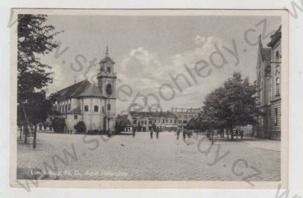  - Břeclav (Lundenburg), náměstí, kostel