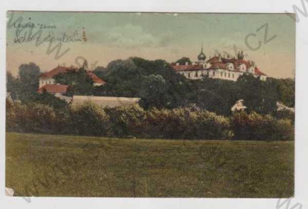  - Loučeň (Nymburk), zámek, kolorovaná