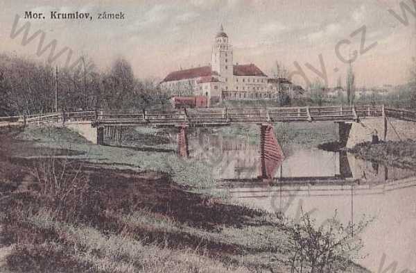  - Moravský Krumlov (Znojmo - Znaim) zámek, kolorovaná