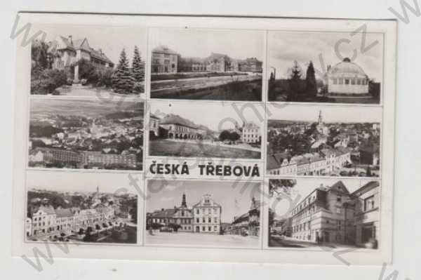  - Česká Třebová (Ústí nad Orlicí), více záběrů, celkový pohled, náměstí, pohled ulicí, altán, Grafo Čuda Holice