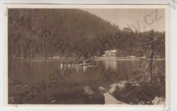  - Černé jezero (Schwarzer See) - Klatovy, Šumava (Böhmerwald), loď