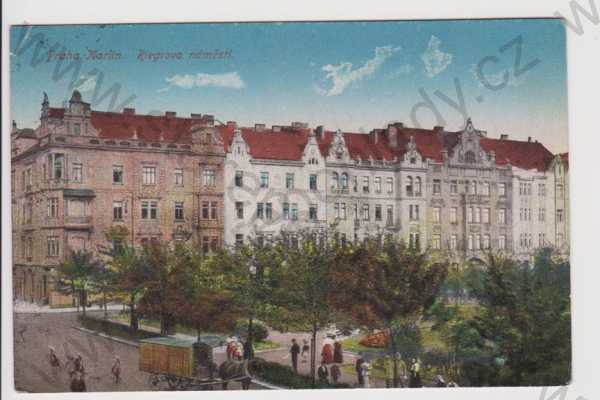  - Praha - Karlín - Riegrovo náměstí, kolorovaná