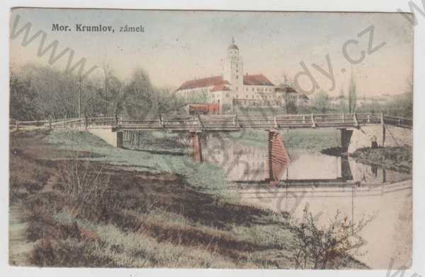  - Moravský Krumlov (Znojmo), zámek, kolorovaná