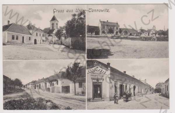  - Dolní Dunajovice - kostel, střed obce, kavárna