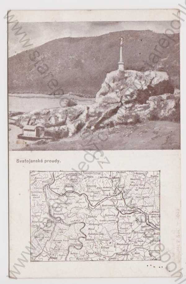  - Svatojánské proudy (Povltaví), mapa