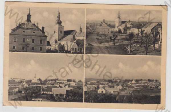  - Křižanov (Žďár nad Sázavou), více záběrů, kostel, částečný záběr města
