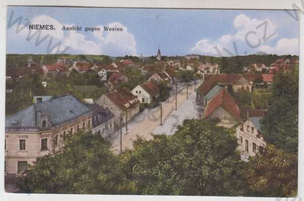 - Mimoň (Niemes) - Česká Lípa, částečný záběr města, kolorovaná