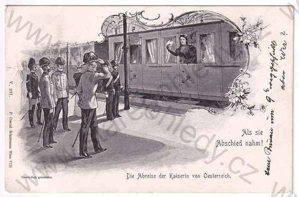  - Císařovna z Rakouska, odjezd, vlak, DA