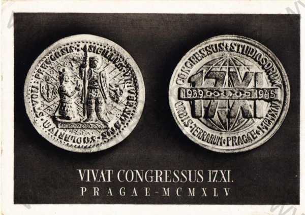  - Vivat congressus 17.XI., pamětní medaile, velký formát