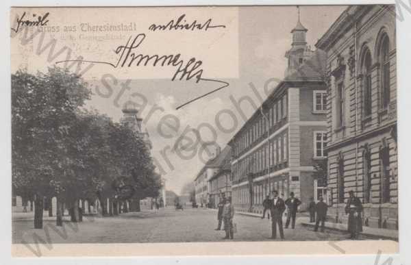  - Terezín (Theresienstadt) - Litoměřice, pohled ulicí, DA