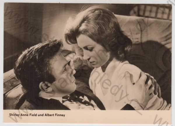  - Shirley Anne Field, Albert Finney, herec, herečka, není pohlednice