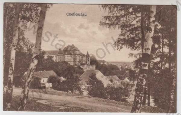  - Chotěšov (Chotieschau) - Plzeň jih, klášter, částečný záběr města