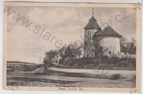  - Budeč (Kladno), kostelík, Říp, foto J.Švec