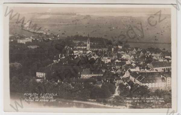  - Třeboň (Jindřichův Hradec), celkový pohled, letecký pohled, pohled na město z výšky