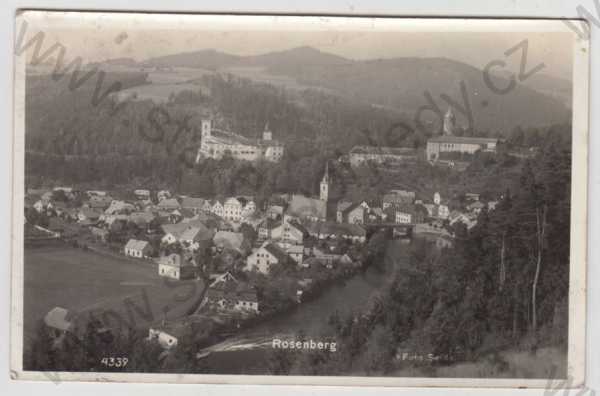  - Rožmberk (Rosenberg) - Český Krumlov, hrad, celkový pohled