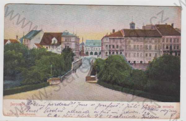  - Jaroměř (Náchod), most, partie, kolorovaná, DA