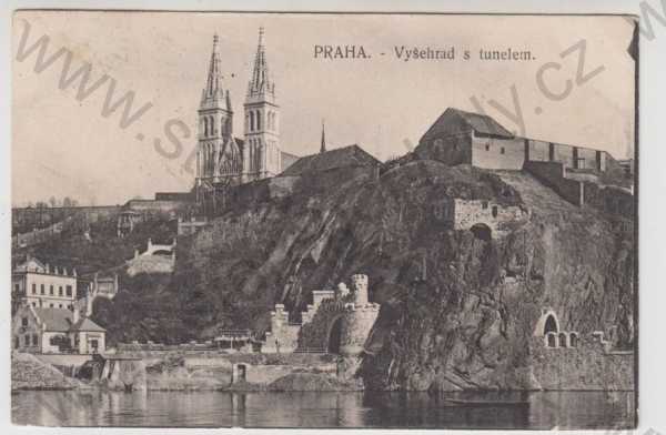  - Praha 2, Vyšehrad, tunel, řeka