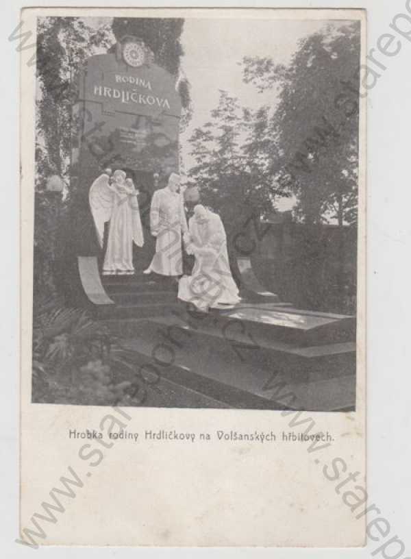  - Praha 3, Žižkov, Olšanské hřbitovy (Volšanské hřbitovy), hrobka, Hrdlička