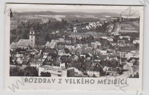 - Velké Meziříčí (Žďár nad Sázavou), celkový pohled, leporelo, Fototypia-Vyškov