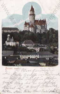  - Bouzov, Olomouc, hrad, barevná, Buzau, DA