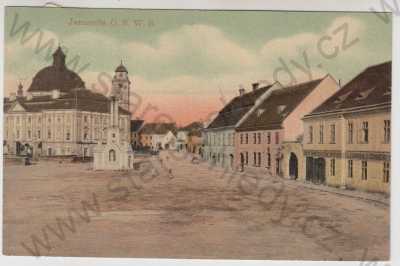  - Jaroměřice nad Rokytnou (Jarmeritz) - Třebíč, náměstí, kolorovaná