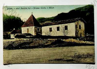  - Itálie - Brixen, domek, v němž byl vězněn Karel Havlíček Borovský, kolorovaná