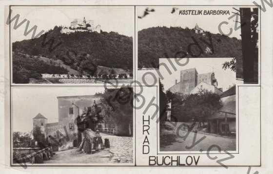  - Buchlov, Buchlau, Kostelik Barborka, Hrad