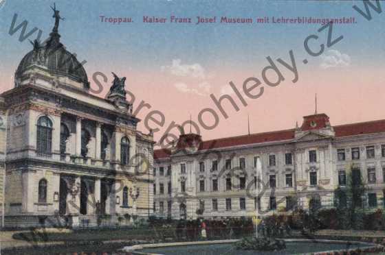 - Opava, Troppau, Kaiser Franz Josef Museum mit Lehrerbildungsanstalt