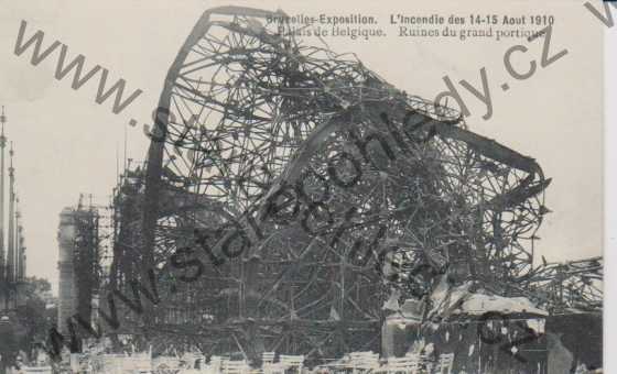  - Zříceniny velkého sloupoví / Ruines du grand portique, Belgický palác, 1910