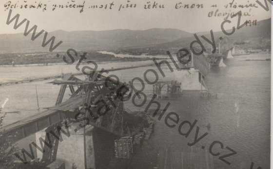  - Bolševiky zničený most přes řeku Onon u stanice Olovjaná 1918, DA