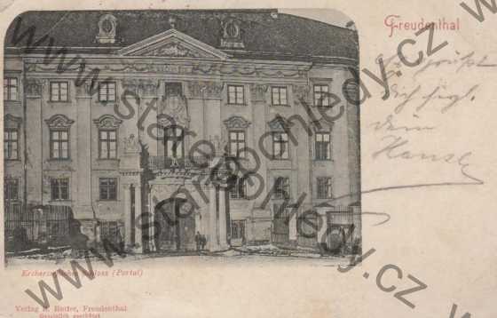  - Bruntál, Freudenthal, Erzherzogliches Schloss (Portal), DA