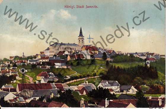  - Königl. Stadt Jamnitz, Jemnice, celkový pohled
, kolorovaná
