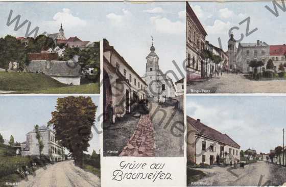  - Ryžoviště / Grusse aus Braunseifen - Ring - Platz, Kirche, Klostergasse, Kloster
