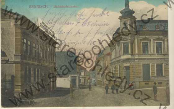  - Horní Benešov, Nádražní ulice - Bennisch, Bahenhofstrasse