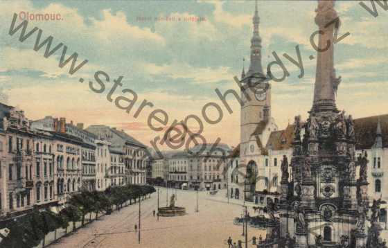  - Olomouc - Horní náměstí s orlojem / Olmütz