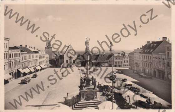  - Znojmo - Masarykovo náměstí s Kapucínským kostelem / Znaim - Masarykplatz mit Kapuzinerkirche